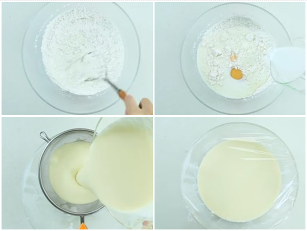 cách làm bánh crepe