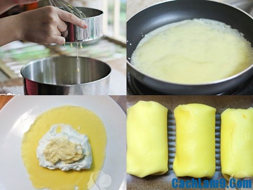 cách làm bánh crepe