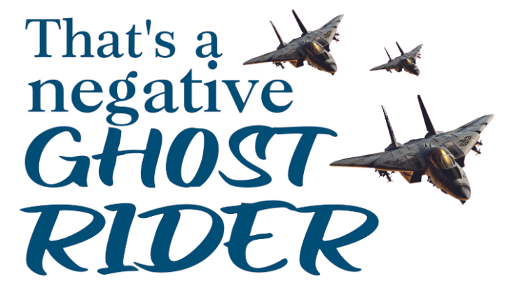 negative ghost rider meaning