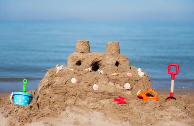 grounded sand castle