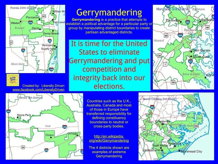 which of the following best describes how redistricting can lead to gerrymandering?