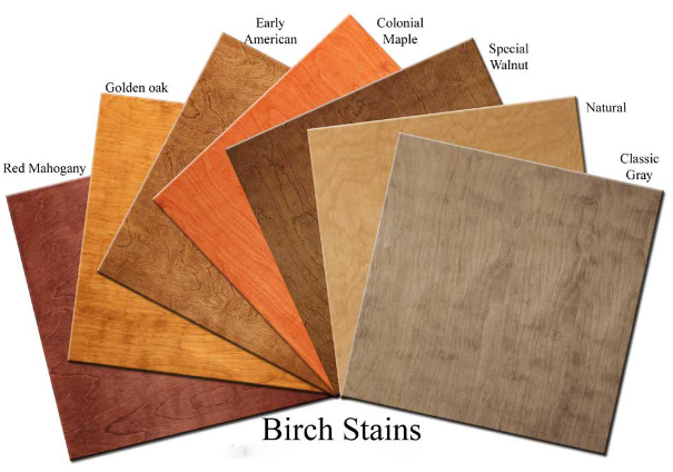 color of birch wood