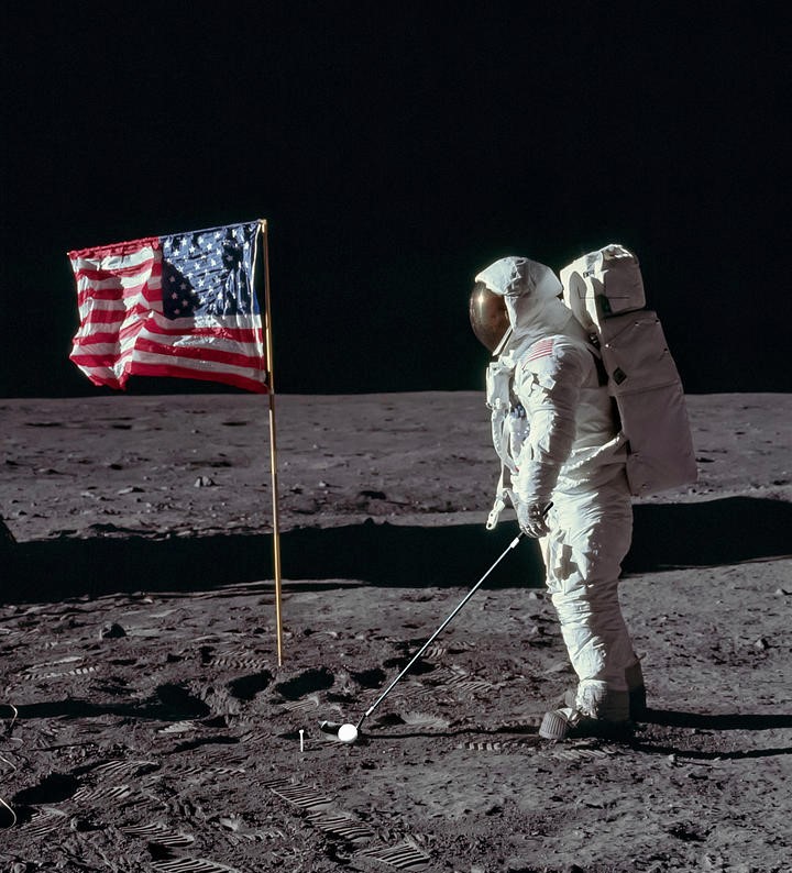 what sport has been played on the moon