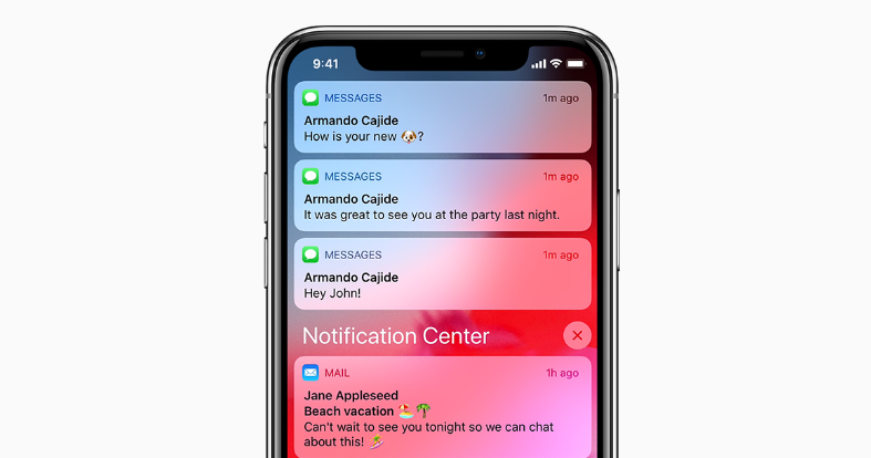 how to see past notifications on iphone