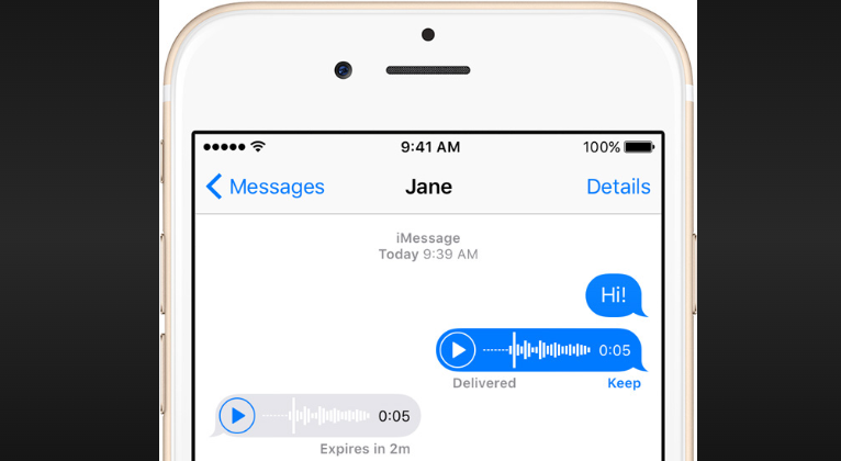 can someone tell when you listen to their audio message imessage