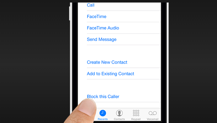 how to block outgoing calls on iphone
