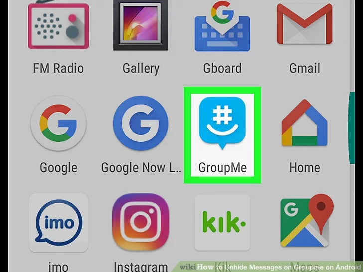 how to unhide messages on groupme