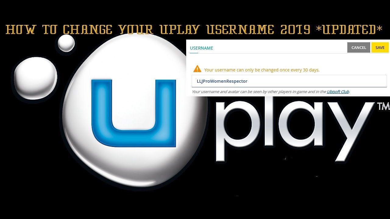 how to change username on uplay