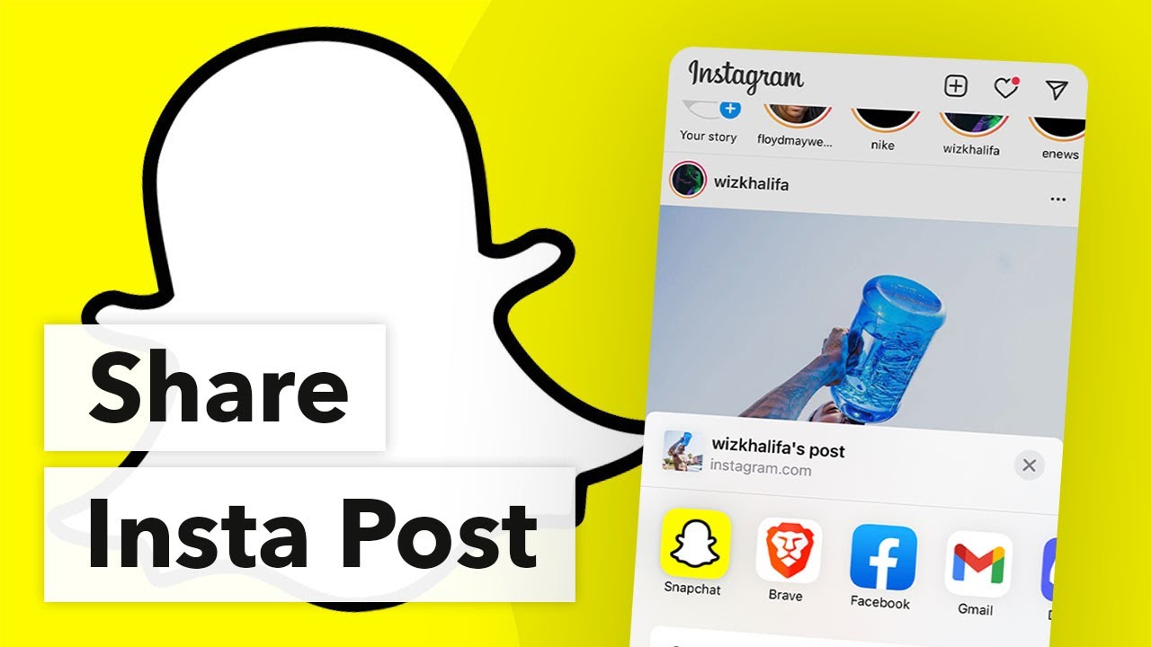 how to share instagram post to snapchat story