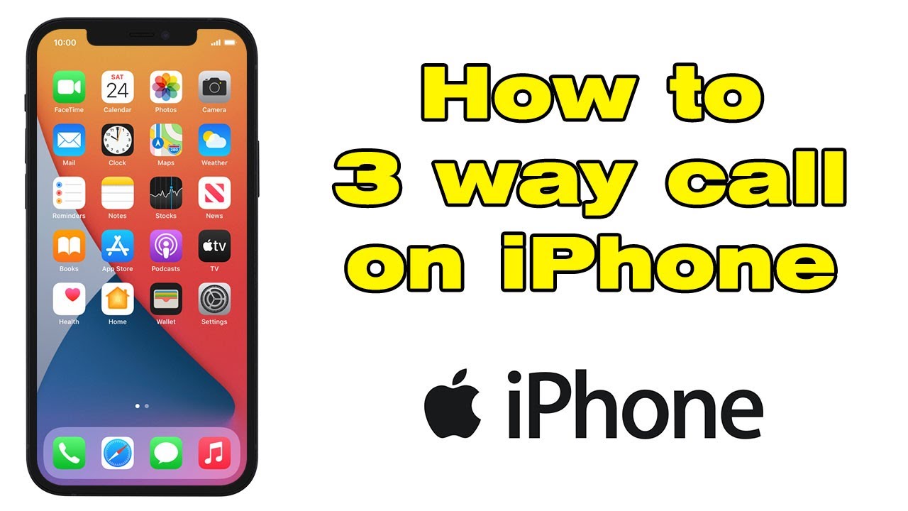 how to tell if you are on a 3-way call iphone