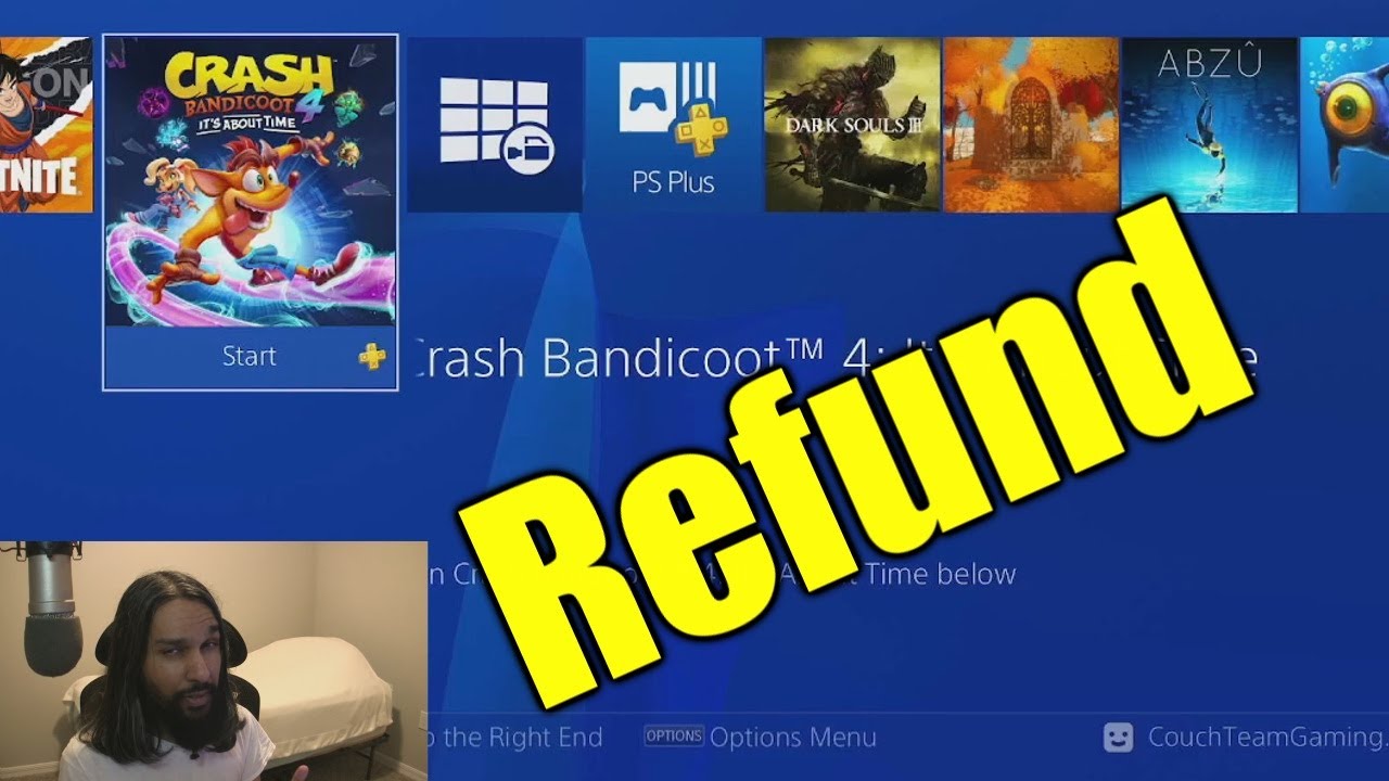 how to refund playstation plus