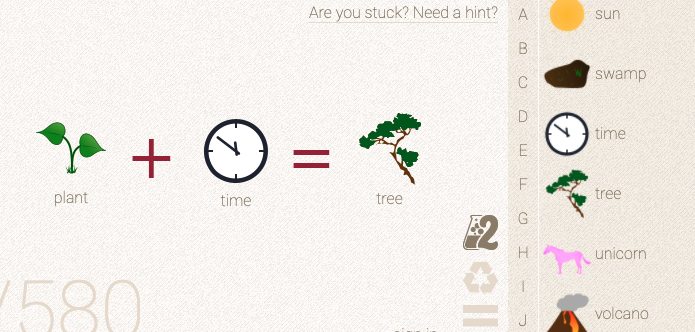 how to make tree little alchemy