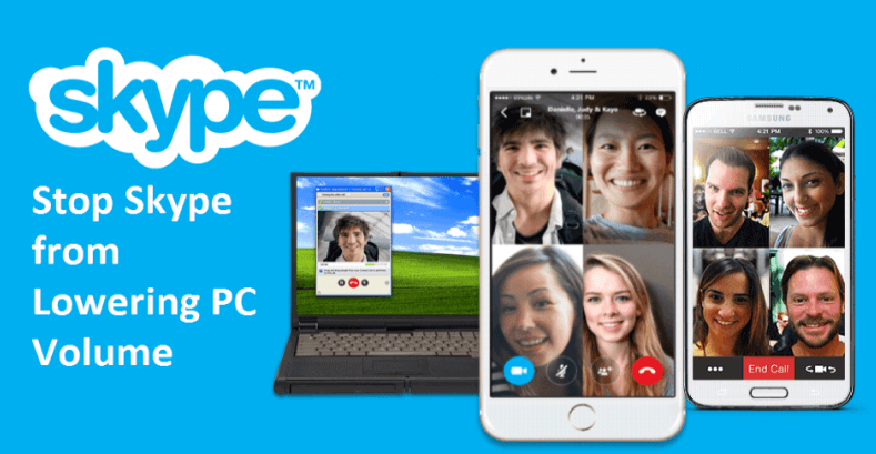 how to keep skype from lowering volume of other programs