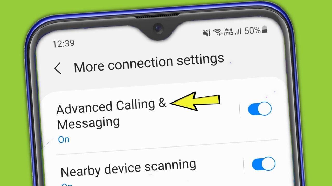 how to turn off advanced calling
