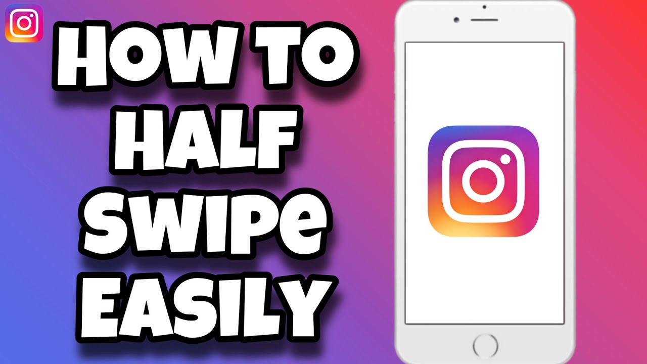 how to half swipe.on instagram