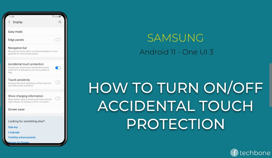how to turn off accidental touch
