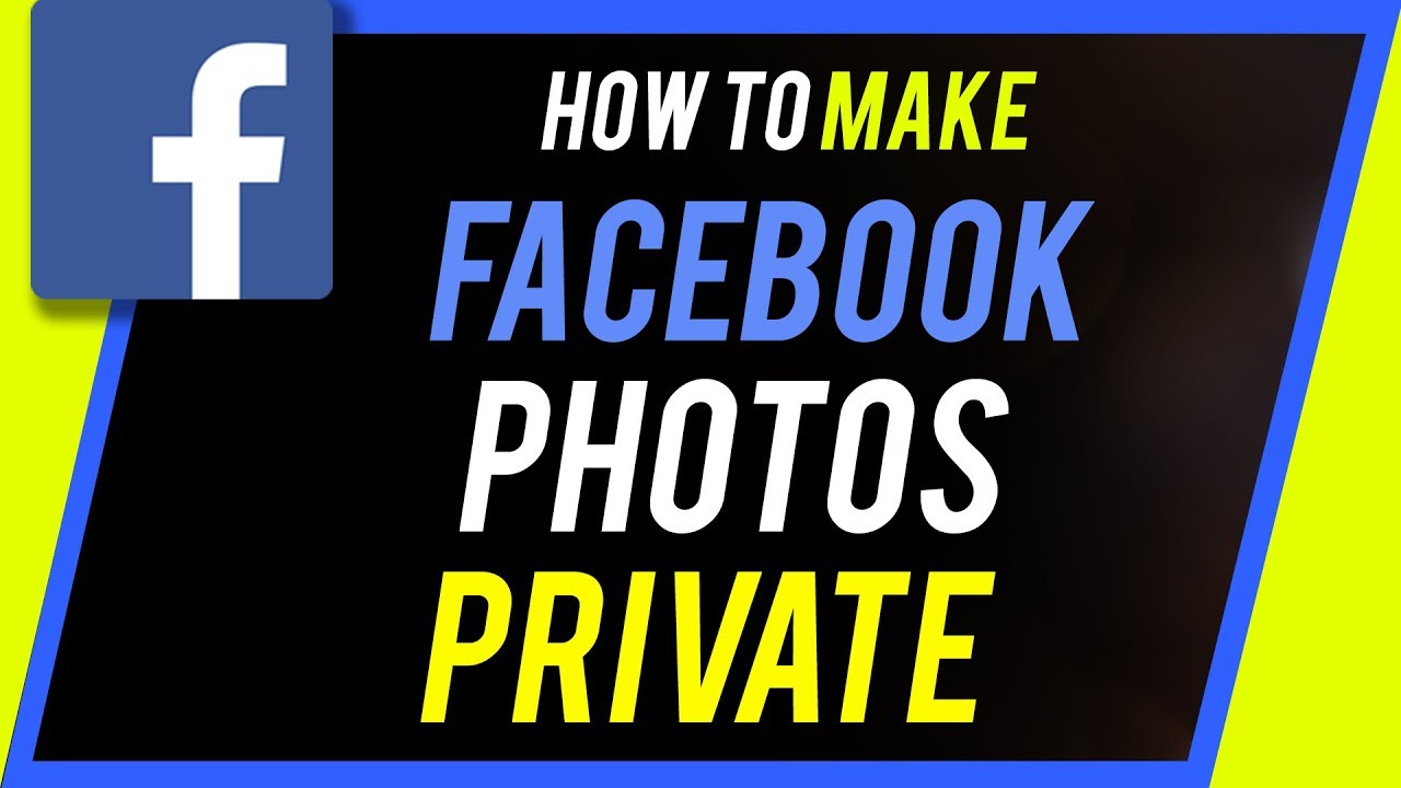 how to make featured photos on facebook private