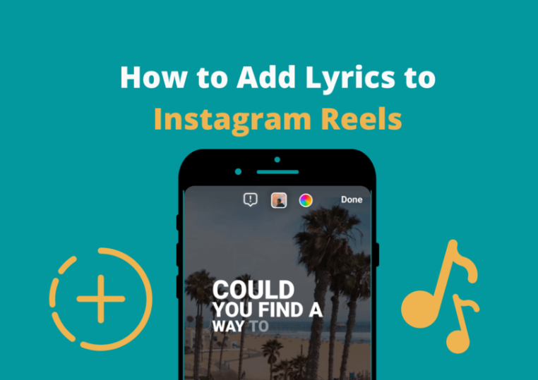 how to add lyrics to reels