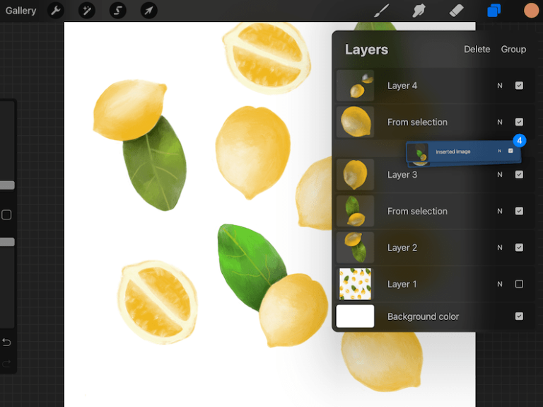 how to merge layers in procreate