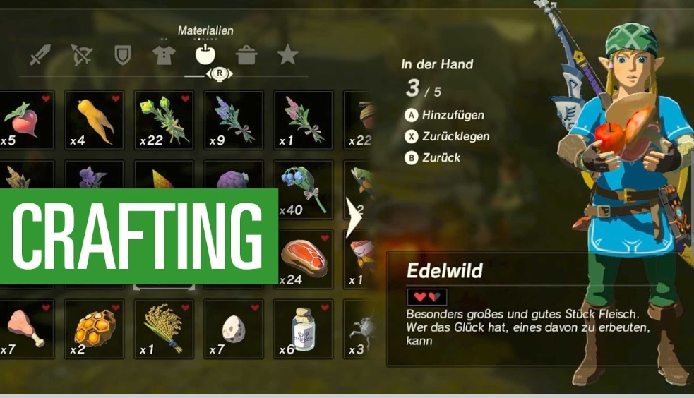 how to craft in breath of the wild