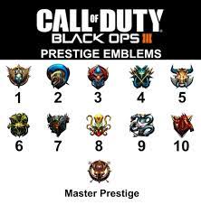 prestige levels black ops 3