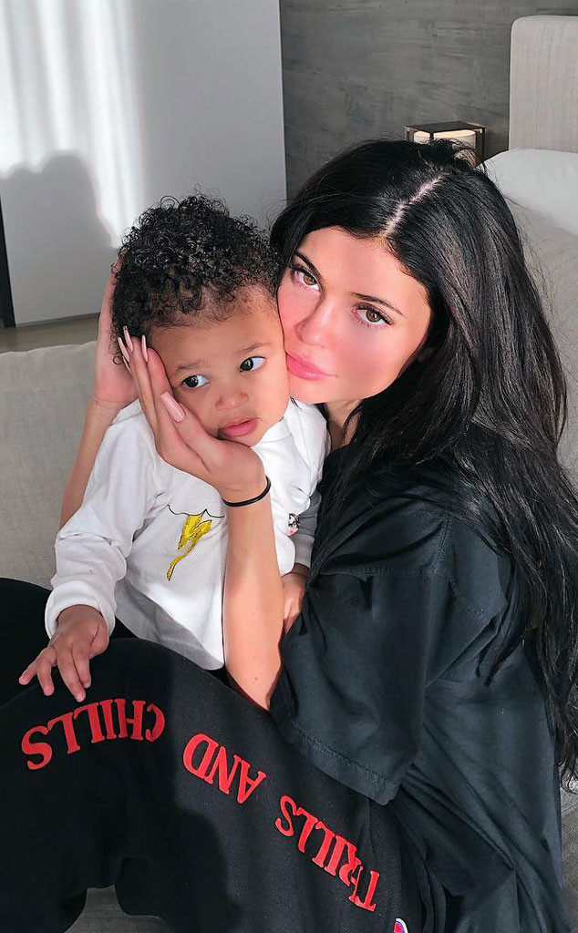 how old was kylie when she had stormi