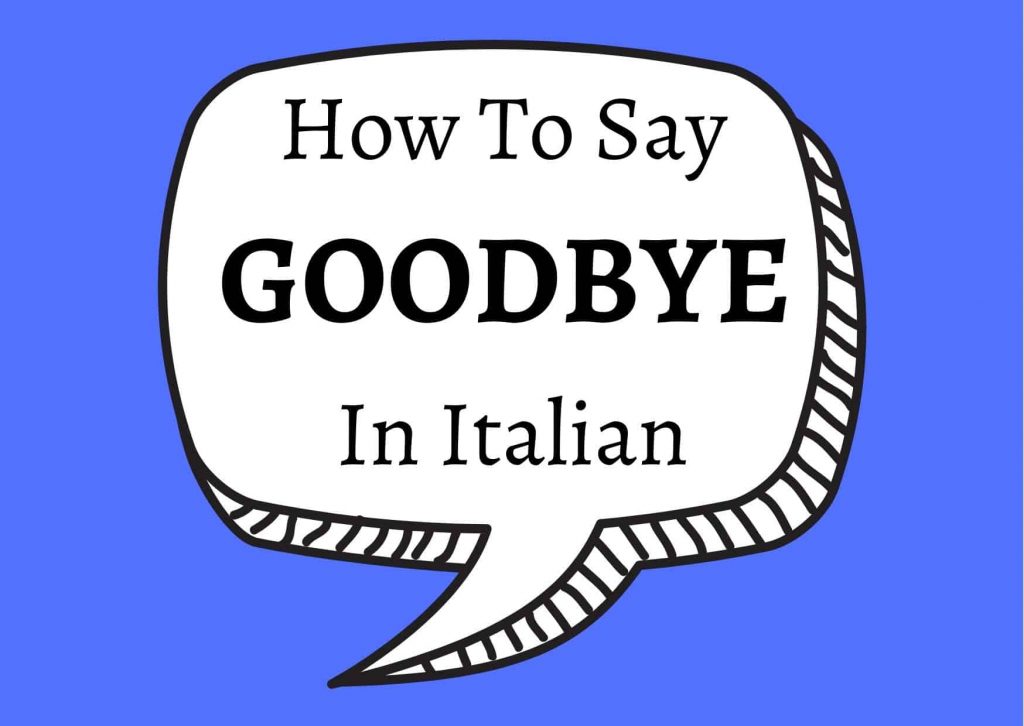 bye in italian