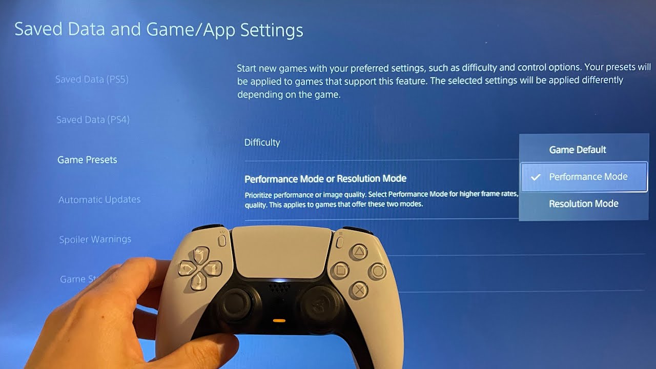 how to get performance mode on ps4