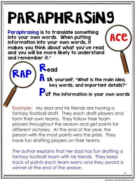 how does paraphrasing help readers understand poetry