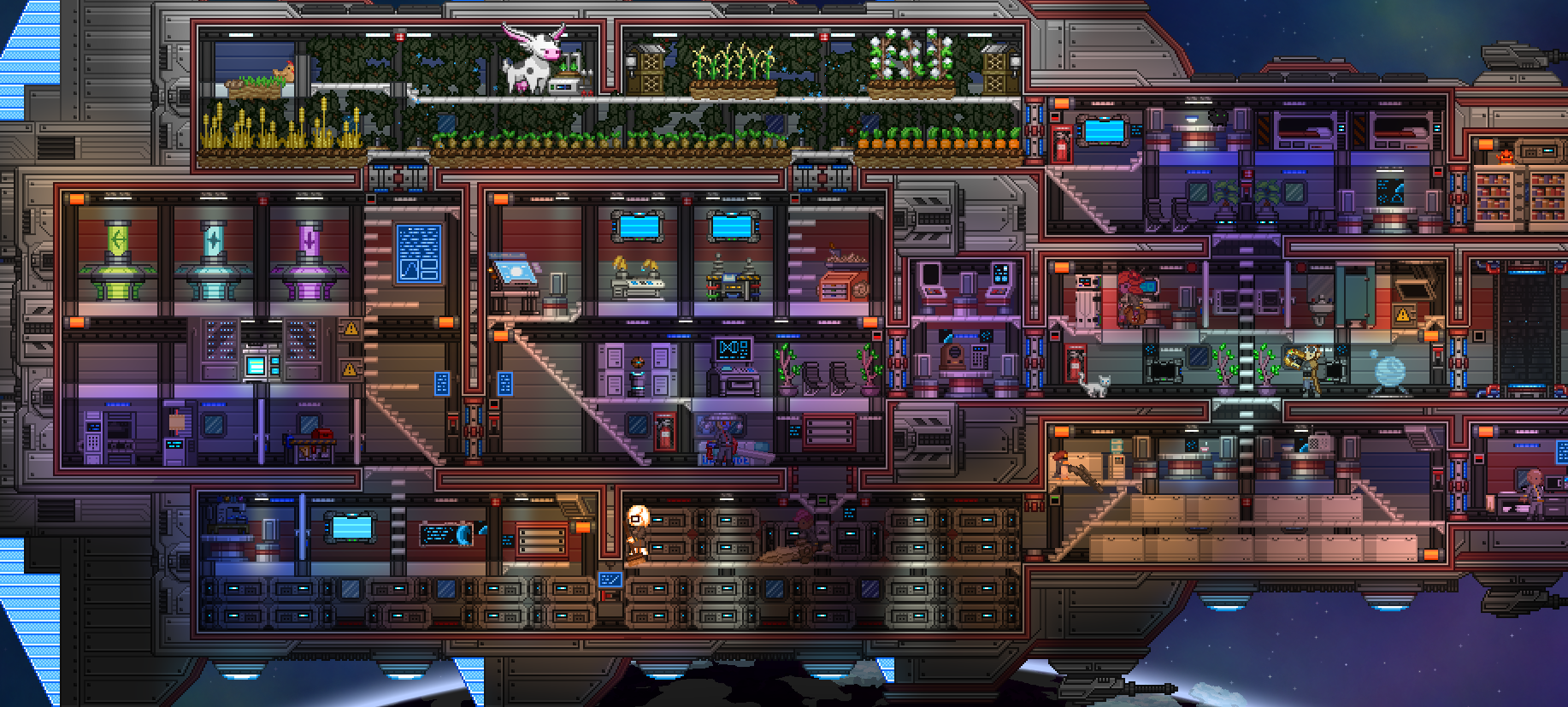 starbound expanding ship