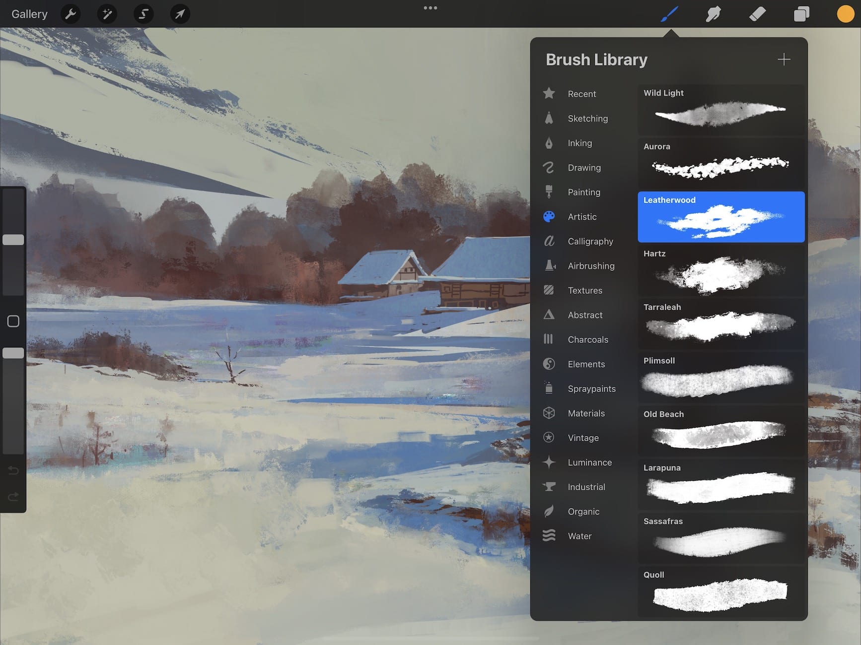how to delete brushes in procreate