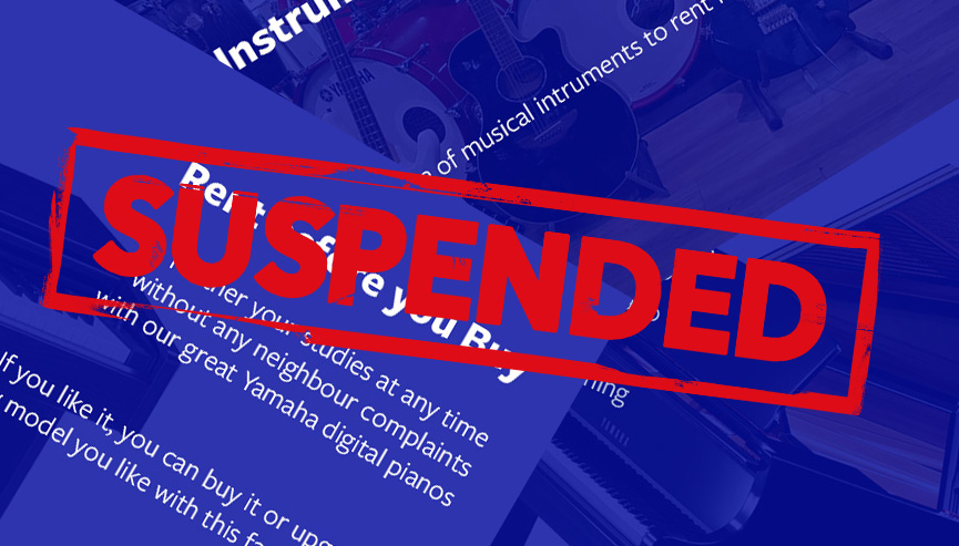 what does temporarily suspended mean