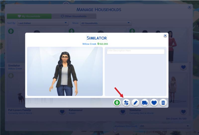 how to merge households sims 4