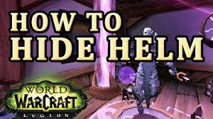 how to not show helm in legion