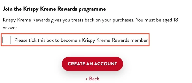how to delete krispy kreme account