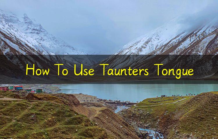 how to use taunters tongue