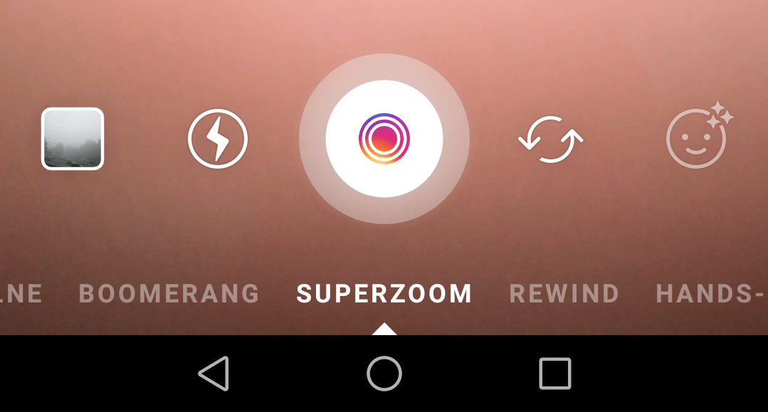 where is superzoom on instagram 2022