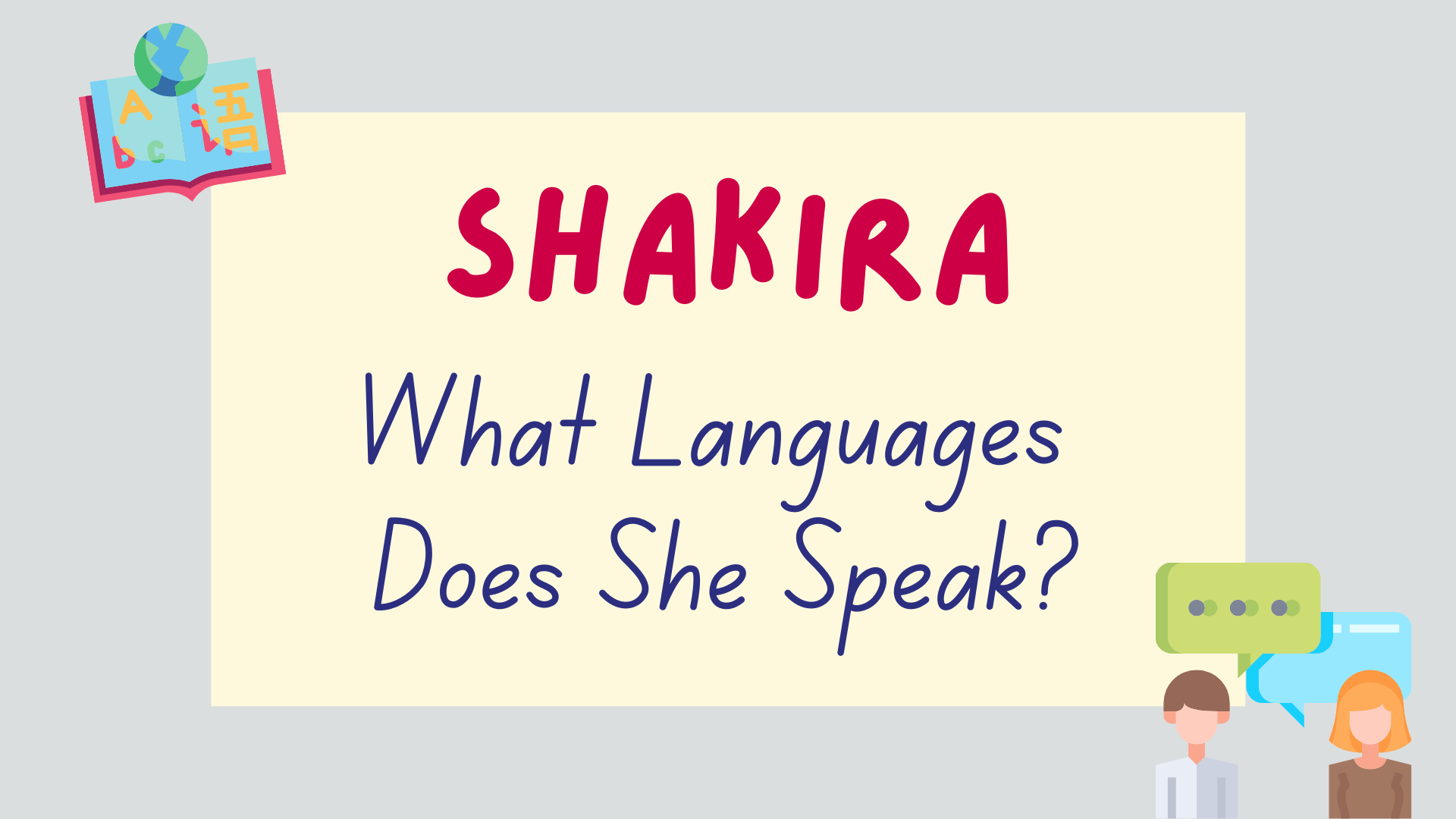 how many languages does shakira speak
