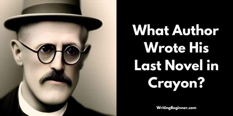 what author wrote his last novel in crayon?