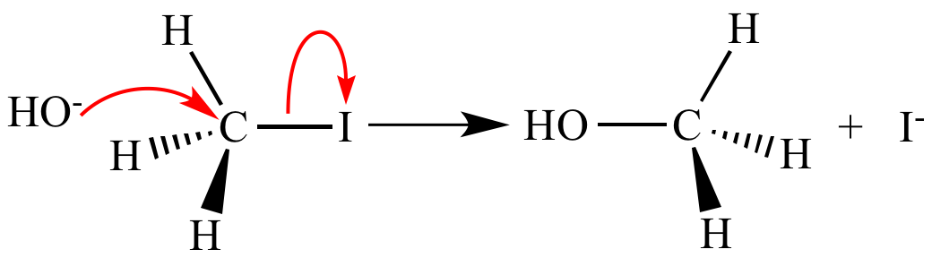 which symbol in a chemical equation separates the reactants from the products? = → > +