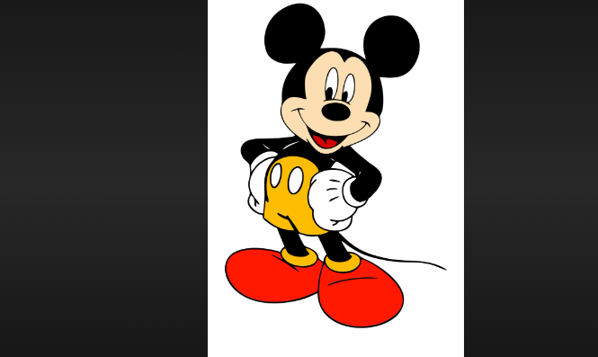what color is mickey mouse shoes