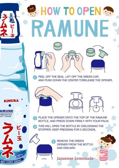 how to open a ramune