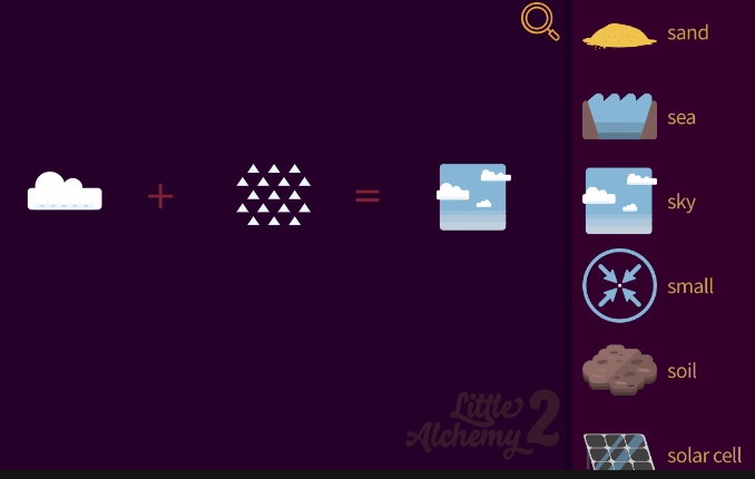 how to make sky in little alchemy 2