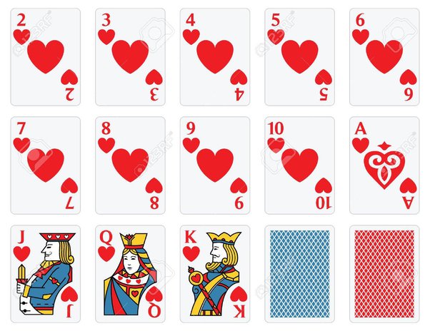 how many hearts are in a deck