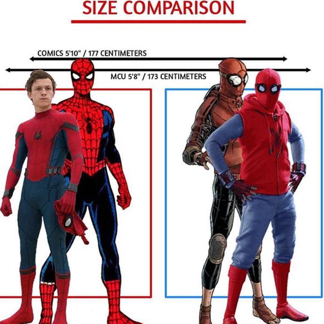 how tall is spiderman