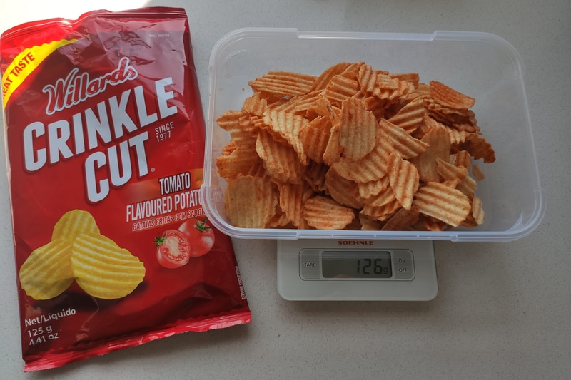 how many chips is 1 oz