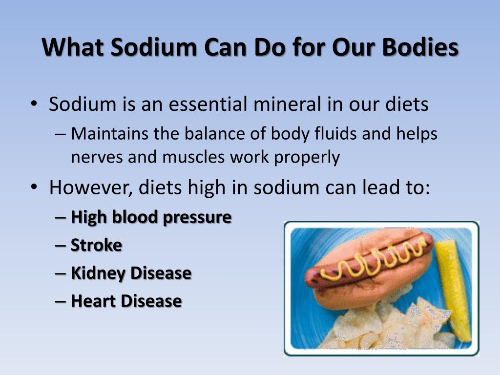 how long does sodium stay in your system