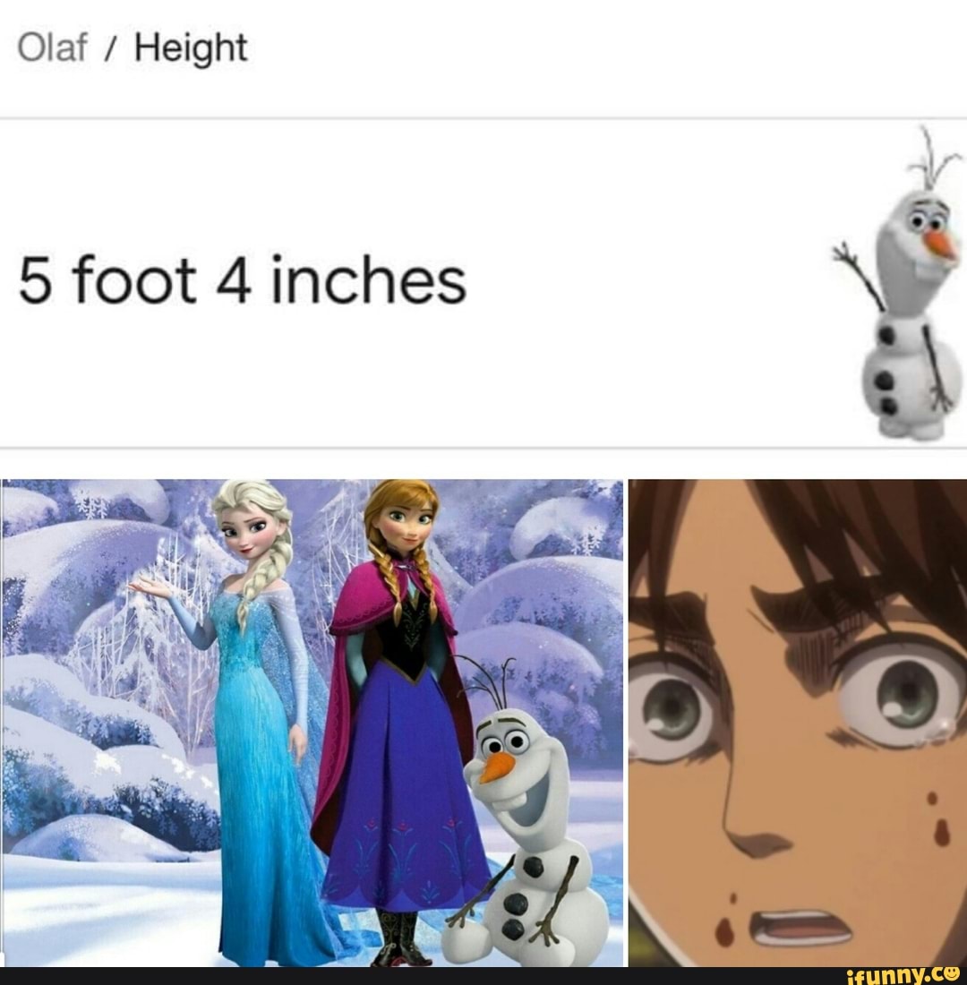 olaf height