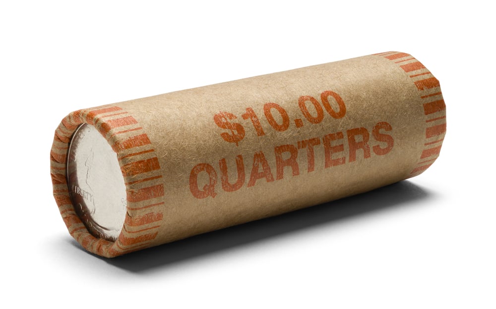 a roll of quarters is how much