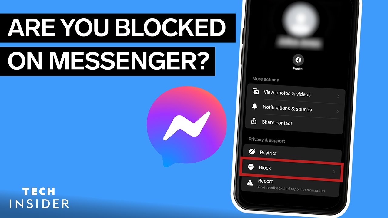 how to know if you are blocked on messenger